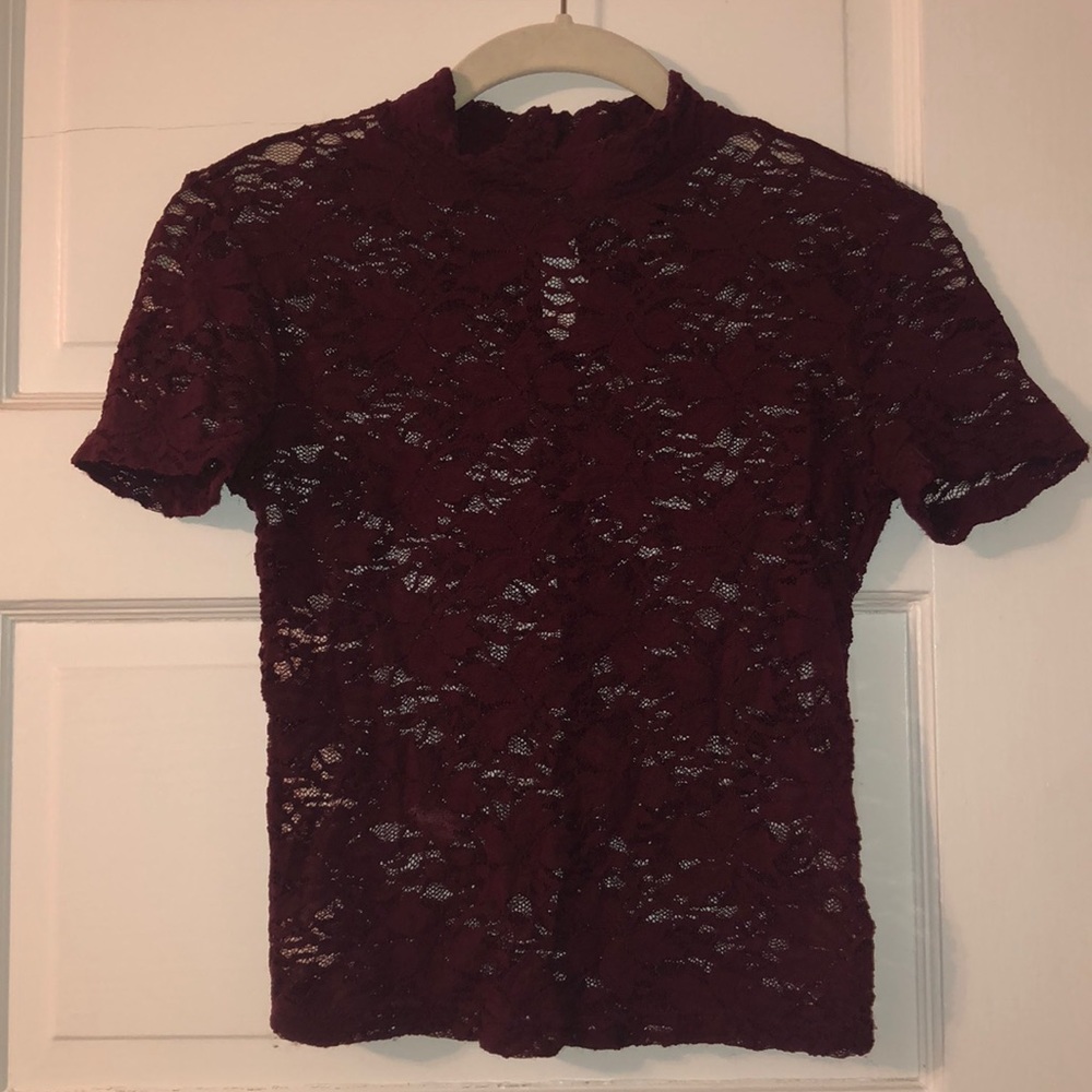 Sheet lace top